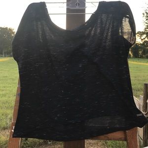 Navy blue crop top